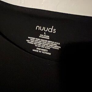 Nuuds Black Bodysuit